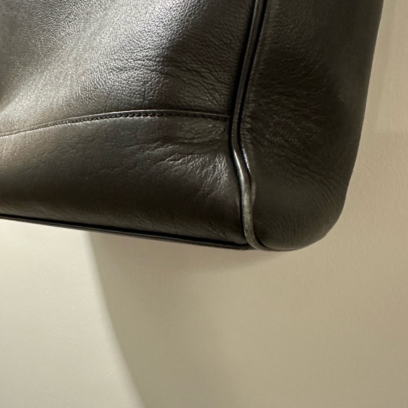 Gently used Banana Republic Genuine Black Leather Tote - Picture 3 of 12